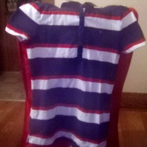 Tommy hilfiger Red , white , and dark blue shirt